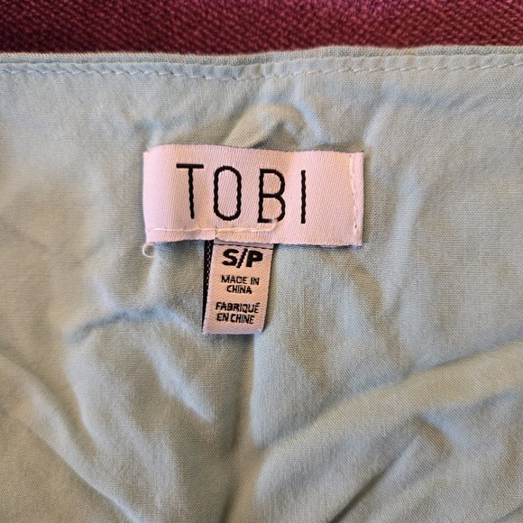 Tobi Floral Faux Wrap Top, Sz XS - Picture 7 of 10